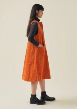 Organic Cord Sleeveless Tunic Dress | Auburn -Falke Store WDRTW17 5