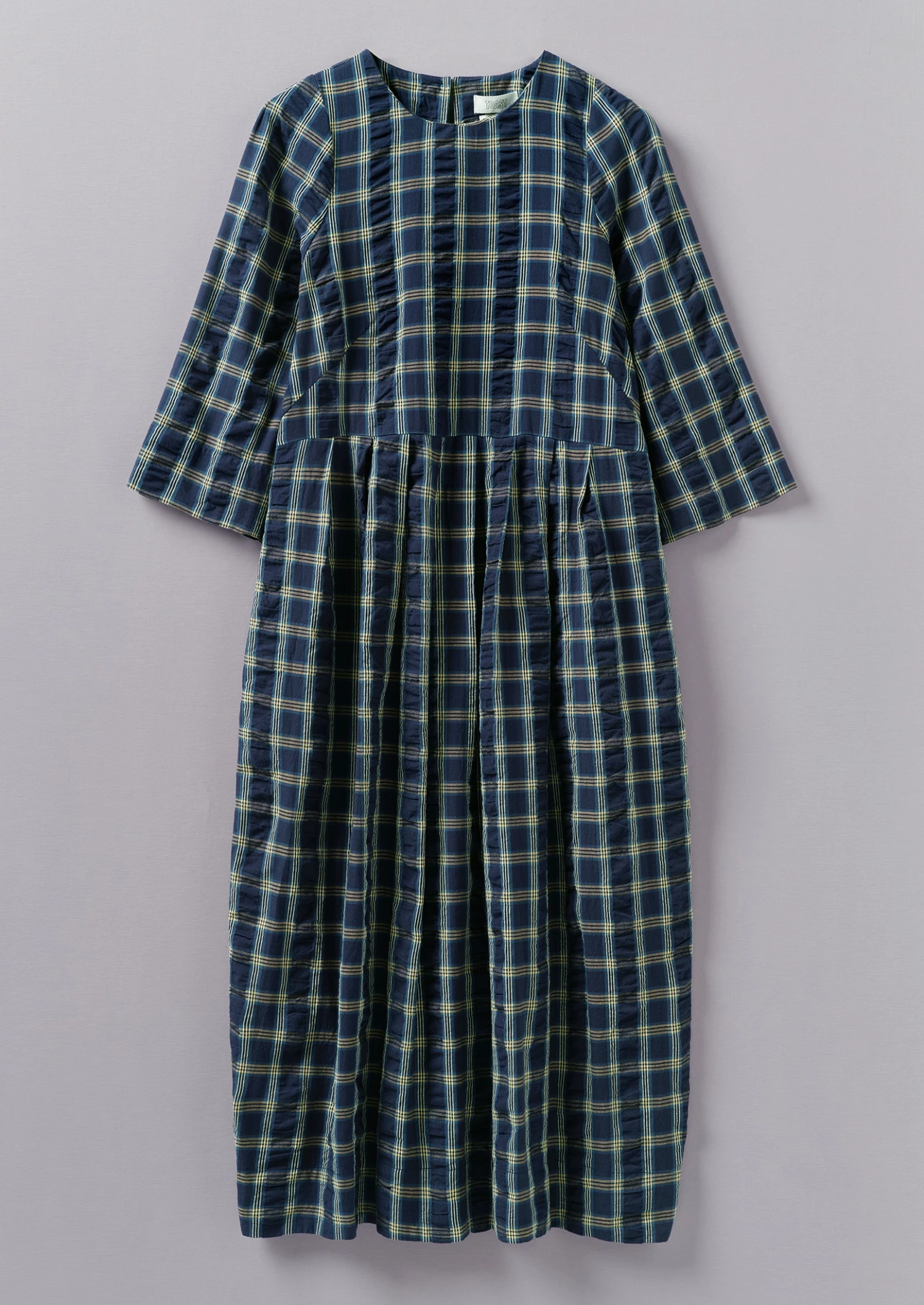 Seersucker Check Cotton Dress | Myrtle 3 Seersucker Check Cotton Dress | Myrtle