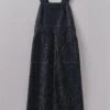 Side Button Denim Pinafore Dress | Indigo -Falke Store WDRUS24 indigo 0