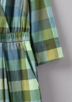 Cabin Check Organic Cotton Dress | Juniper -Falke Store WDRUS31 7