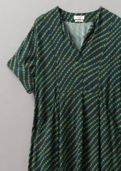 Bryn Trellis Print Crepe Dress | Slate -Falke Store WDRUS34 5