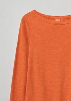 Garment Dyed Boat Neck Tee | Mango 11 Garment Dyed Boat Neck Tee | Mango -Falke Store WJETS03 D1