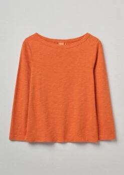 Garment Dyed Boat Neck Tee | Mango