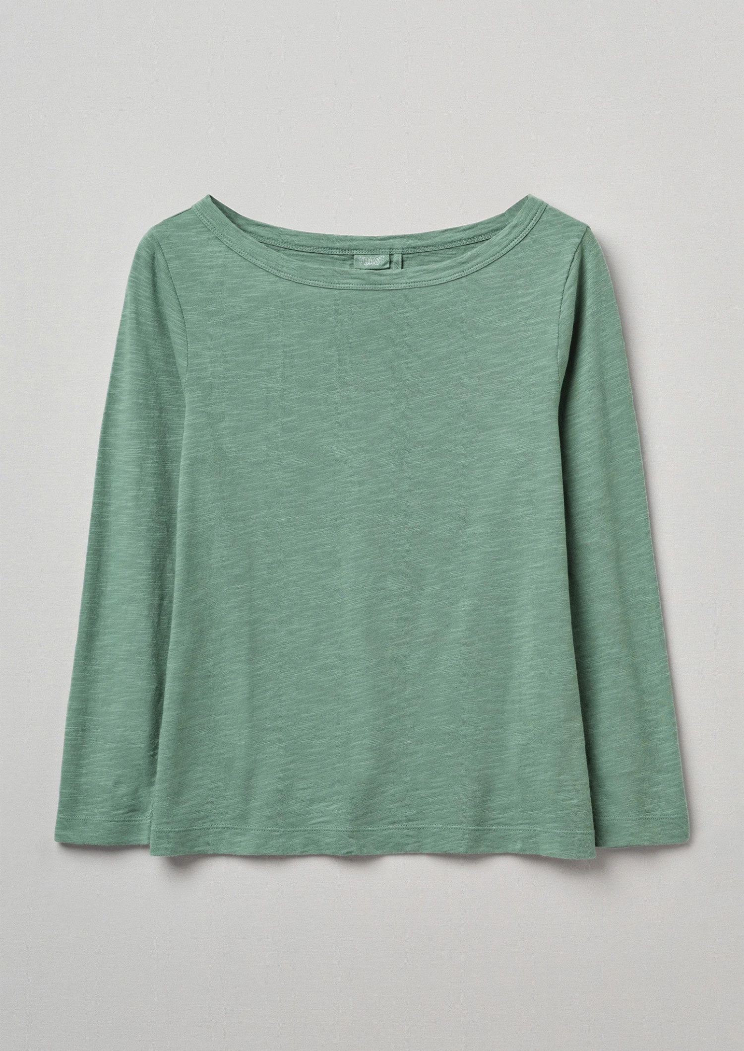 Garment Dyed Boat Neck Tee | Thorn Green 3 Garment Dyed Boat Neck Tee | Thorn Green