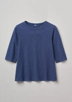 Emma Cotton Half Sleeve Tee | Ink