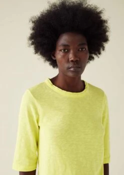 Cleo Cotton Half Sleeve Tee | Pollen -Falke Store WJETW02 4