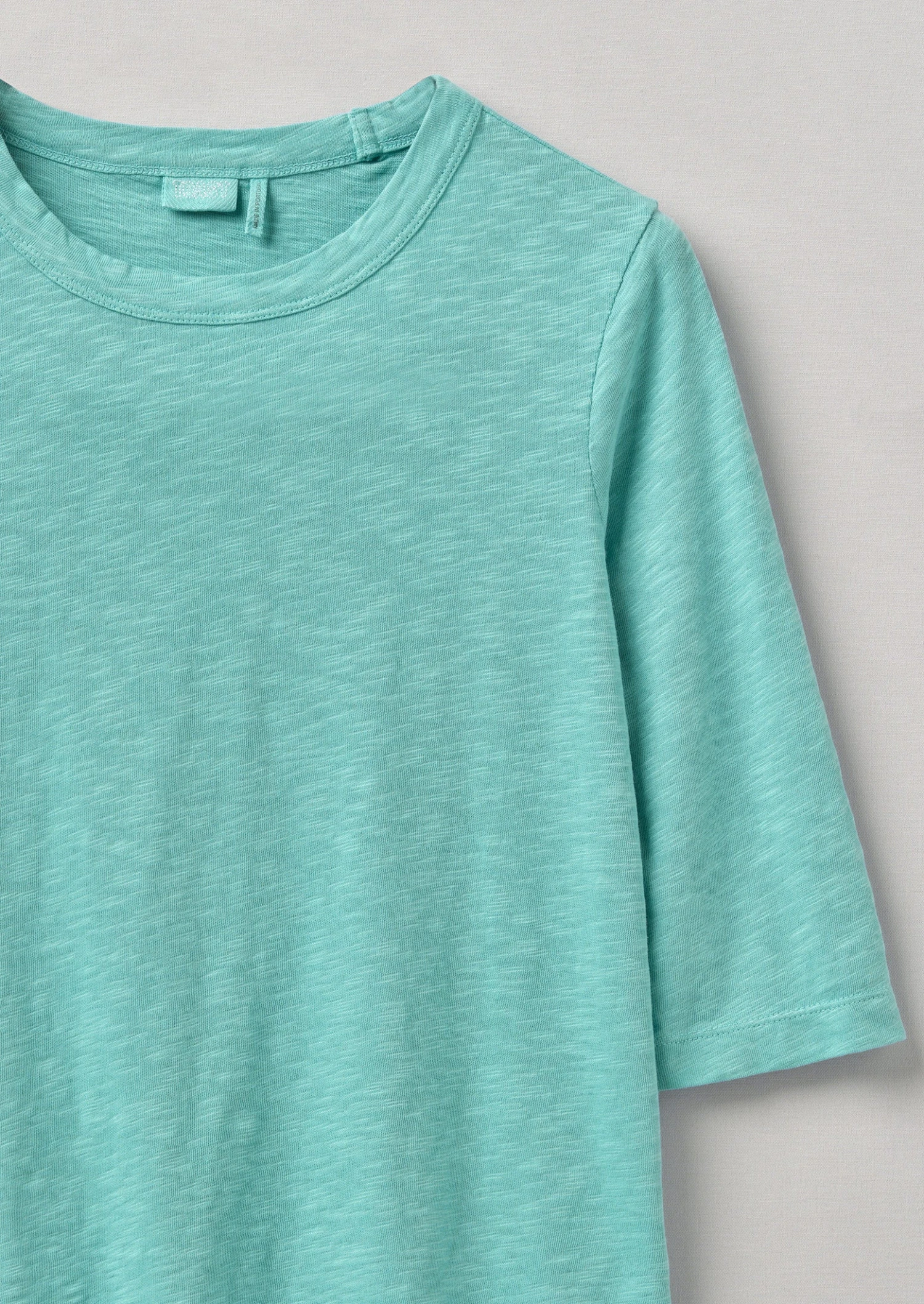 Cleo Cotton Half Sleeve Tee | Sea Green 6 Cleo Cotton Half Sleeve Tee | Sea Green - Image 4