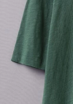 Cleo Garment Dyed Organic Cotton Tee | Marble Green -Falke Store WJEUS07 5