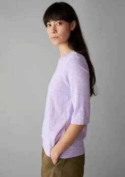 Cleo Garment Dyed Organic Cotton Tee | Lupine -Falke Store WJEUS07 8