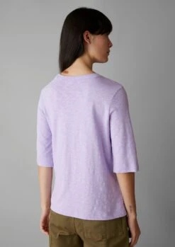 Cleo Garment Dyed Organic Cotton Tee | Lupine -Falke Store WJEUS07 9