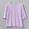 Cleo Garment Dyed Organic Cotton Tee | Lupine 2 Cleo Garment Dyed Organic Cotton Tee | Lupine -Falke Store WJEUS07 lupine 0