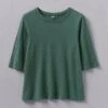 Cleo Garment Dyed Organic Cotton Tee | Marble Green -Falke Store WJEUS07 marblegreen 0