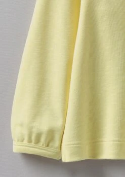 Cotton Jersey Raglan Sweatshirt | Yellow -Falke Store WJEUS08 11