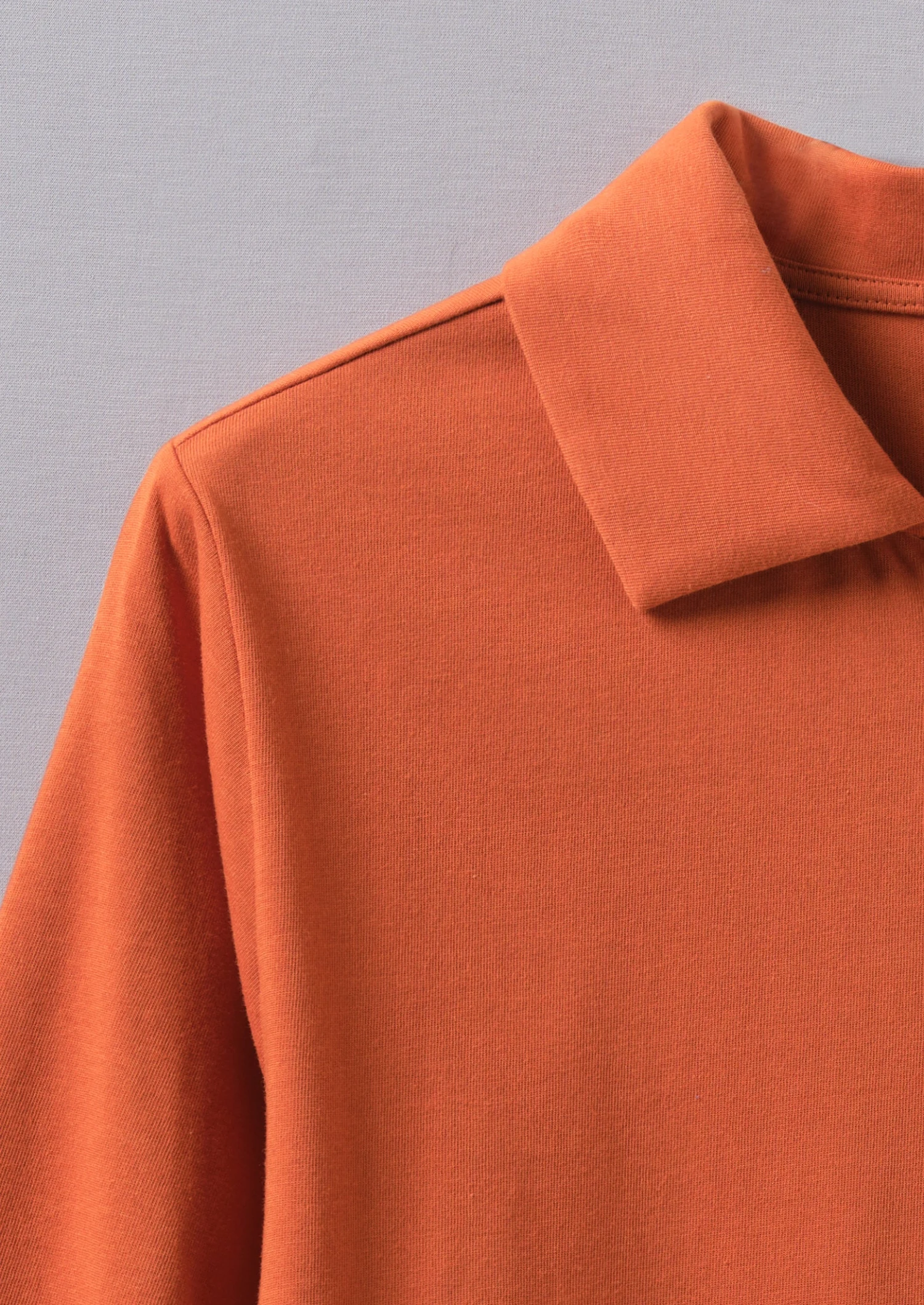 Dry Organic Cotton Jersey Shirt | Russet Orange 7 Dry Organic Cotton Jersey Shirt | Russet Orange - Image 5