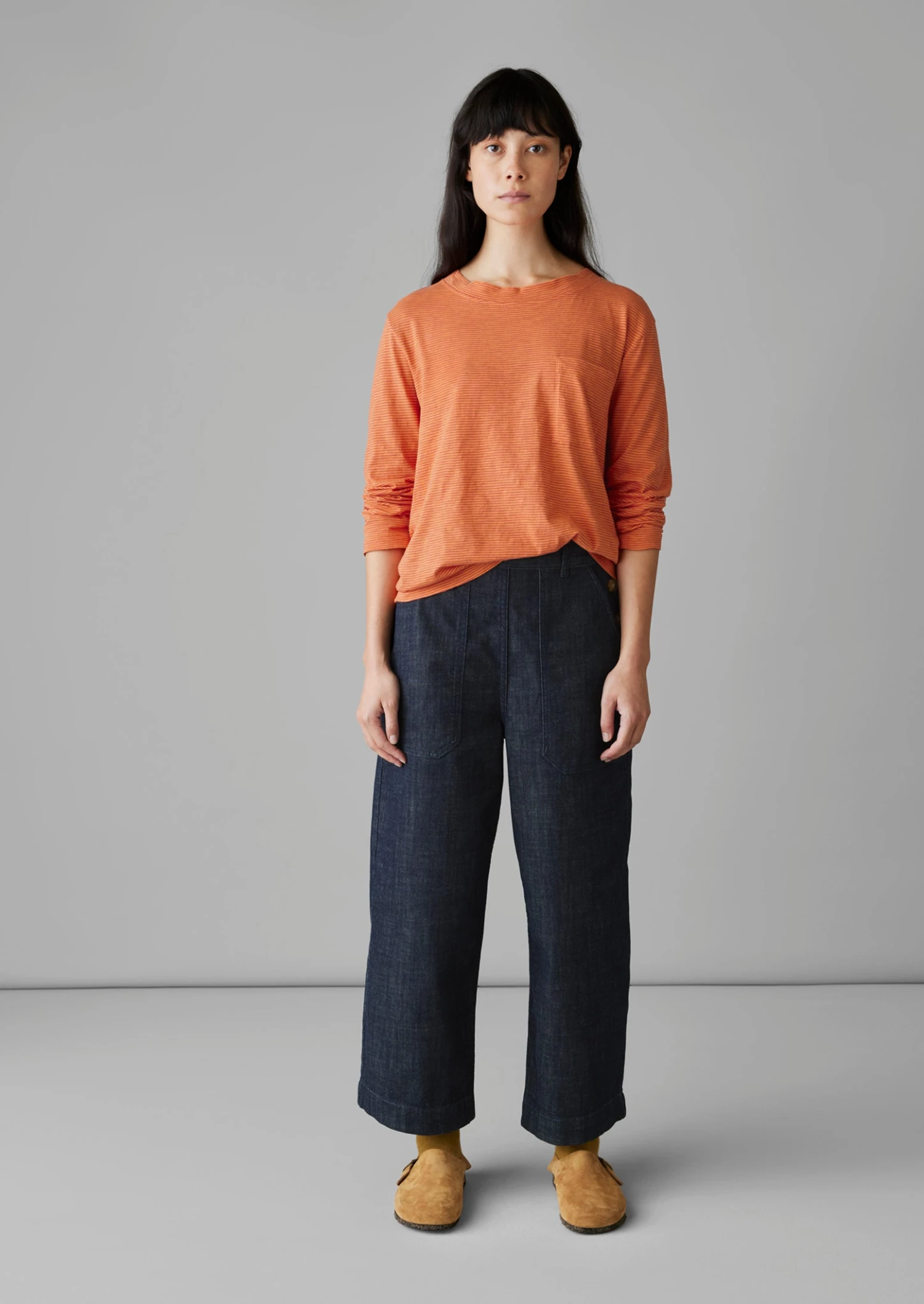 Patch Pocket Organic Cotton Tee | Coral 5 Patch Pocket Organic Cotton Tee | Coral - Image 3