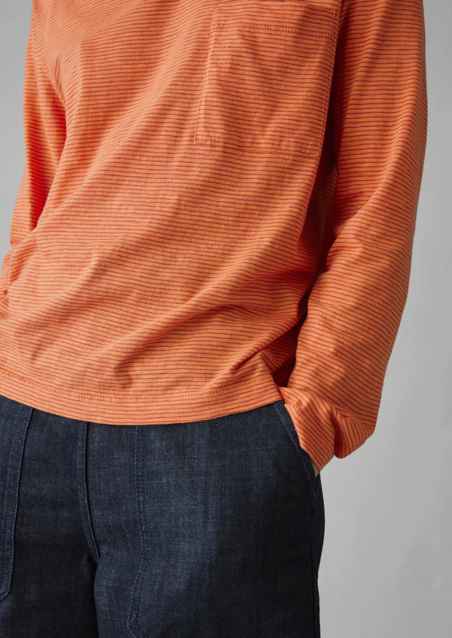 Patch Pocket Organic Cotton Tee | Coral 6 Patch Pocket Organic Cotton Tee | Coral - Image 4