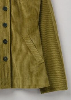 Organic Cord Swingy Jacket | Woodland Green 15 Organic Cord Swingy Jacket | Woodland Green -Falke Store WJKTW06 13
