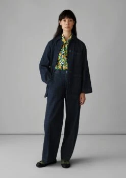 Japanese Denim Chore Jacket | Indigo -Falke Store WJKUS02 2