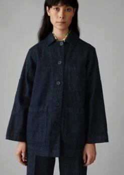 Japanese Denim Chore Jacket | Indigo -Falke Store WJKUS02 3