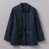 Compact Organic Cotton Utility Jacket | Liquorice