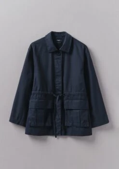 Compact Organic Cotton Utility Jacket | Liquorice