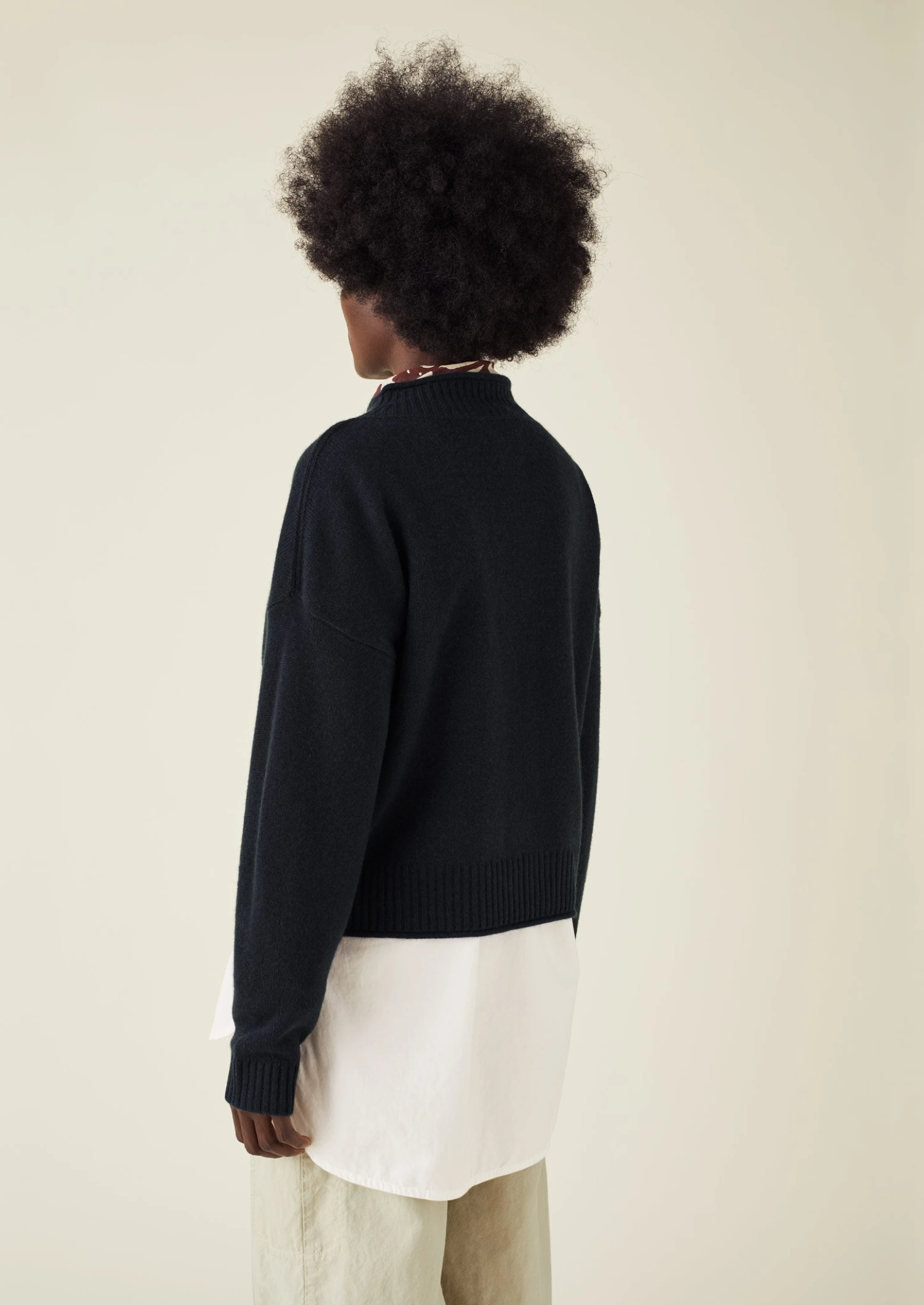 Wool Cashmere Mariner Sweater | Dark Navy 7 Wool Cashmere Mariner Sweater | Dark Navy - Image 5