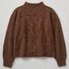 Wool Cashmere Mariner Sweater | Pecan -Falke Store WKNSW19 pecan