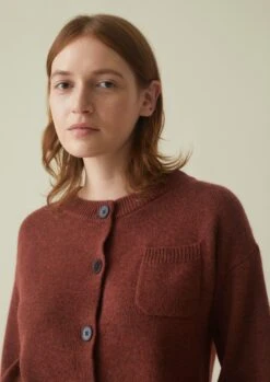 Wool Cashmere Cardigan | Ember Melange -Falke Store WKNTS07 2 c88eb2a9 f1d7 4385 84e5 dbf587e20284