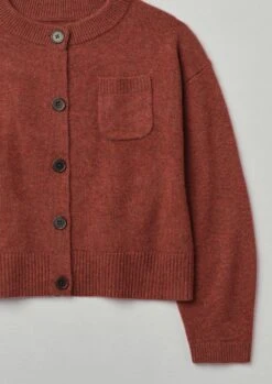 Wool Cashmere Cardigan | Ember Melange -Falke Store WKNTS07 e