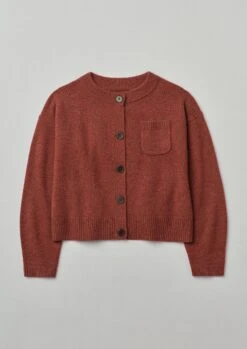 Wool Cashmere Cardigan | Ember Melange