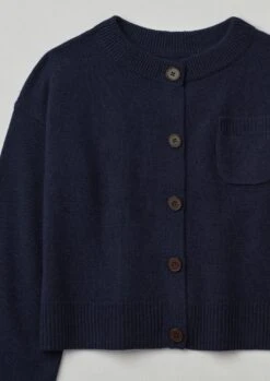 Wool Cashmere Cardigan | Midnight -Falke Store WKNTS07 m