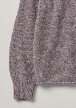 Flecky Wool Cashmere Sweater | Thistle -Falke Store WKNTW30 9