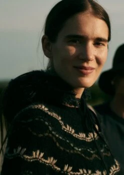 Stitch Yoke Lofty Sweater | Navy Multi -Falke Store WKNTW34 2