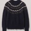 Stitch Yoke Lofty Sweater | Navy Multi 1 Stitch Yoke Lofty Sweater | Navy Multi -Falke Store WKNTW34 navymulti 0