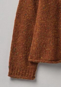 Donegal Wool Easy Sweater | Cinnamon -Falke Store WKNTW36 14