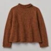 Donegal Wool Easy Sweater | Cinnamon 2 Donegal Wool Easy Sweater | Cinnamon -Falke Store WKNTW36 cinnamon 0