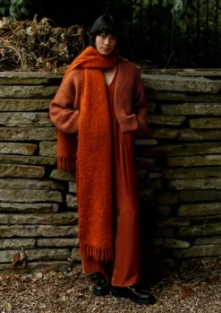 Lofty Alpaca Blend Cardigan | Pumpkin -Falke Store WKNTW47 2 66fb3b97 2905 4464 b0fe f40752cef807