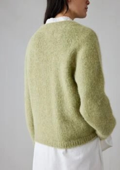 Lofty Alpaca Blend Sweater | Pea Shoot -Falke Store WKNUS08 10