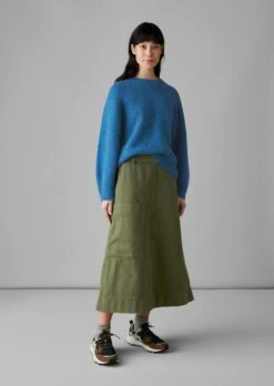Lofty Alpaca Blend Sweater | Soft Cornflower -Falke Store WKNUS08 3