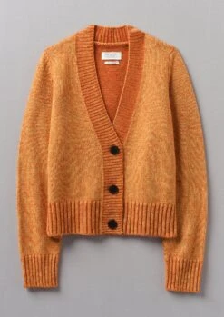 V-Neck Alpaca Blend Cardigan | Butternut Melange