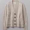 Wool Cashmere Boxy Cardigan | Putty 1 Wool Cashmere Boxy Cardigan | Putty -Falke Store WKNUS34 putty 0