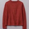 Stripe Wool Cashmere Neat Sweater | Red Earth/Harissa 1 Stripe Wool Cashmere Neat Sweater | Red Earth/Harissa -Falke Store WKNUS36 redearthharissa 0