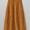 A Line Organic Cord Skirt | Toffee -Falke Store WSKTW09 toffee 0