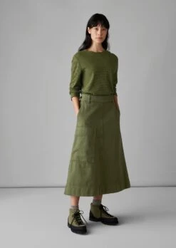 Garment Dyed Denim Skirt | Artichoke -Falke Store WSKUS06 2