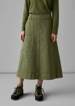 Garment Dyed Denim Skirt | Artichoke -Falke Store WSKUS06 3