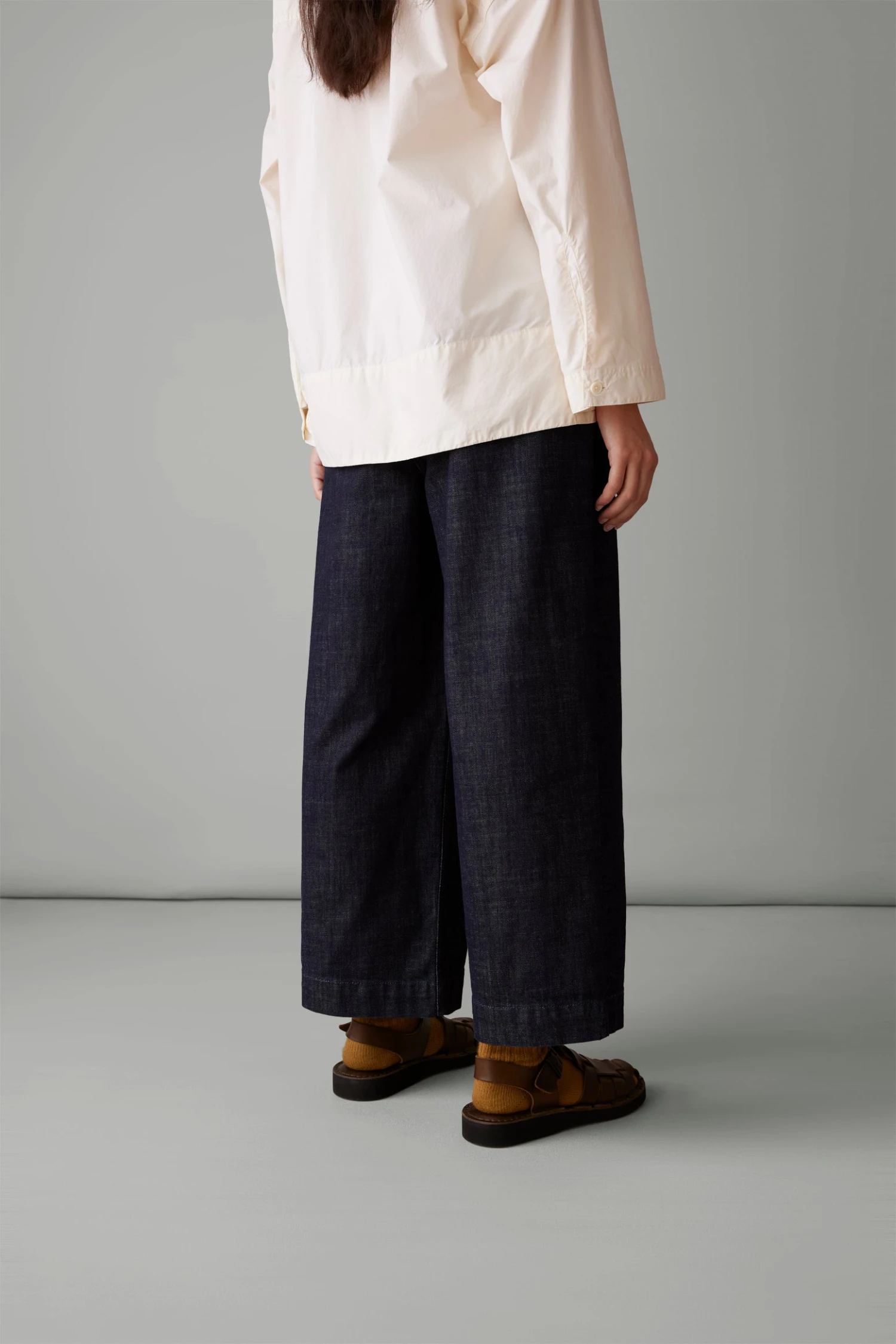 Annie Organic Denim Side Button Jeans | Indigo 6 Annie Organic Denim Side Button Jeans | Indigo - Image 4