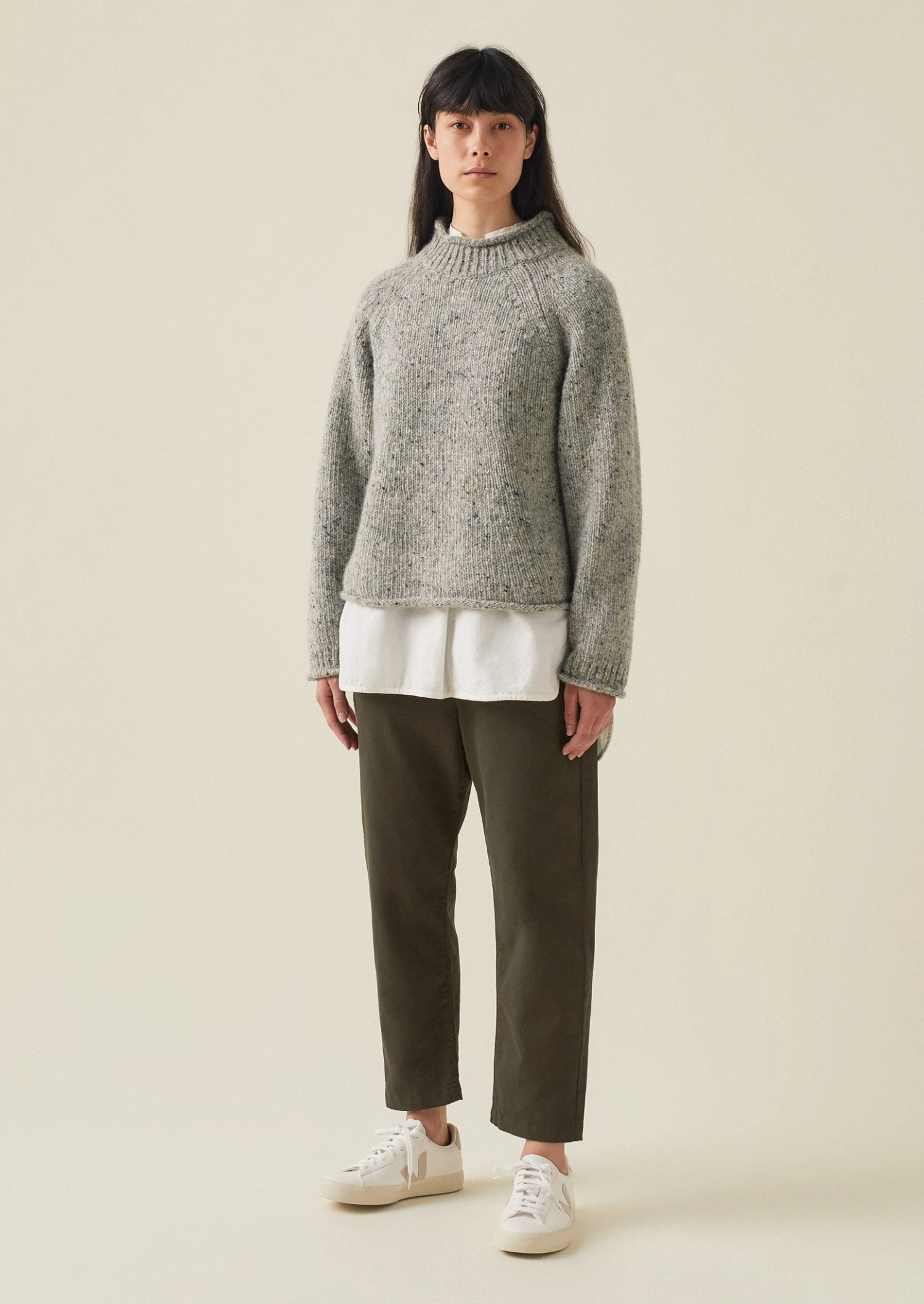 Gabi Cotton Pull On Trousers | Loden 4 Gabi Cotton Pull On Trousers | Loden - Image 2
