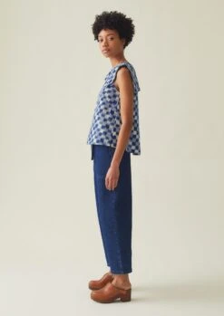 Suki Panelled Denim Trousers | Indigo -Falke Store WTRTS22 5