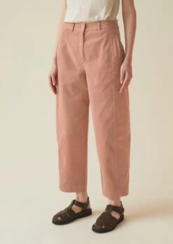 Flat Front Cotton Twill Trousers | Madder Rose 13 Flat Front Cotton Twill Trousers | Madder Rose -Falke Store WTRTS24 7