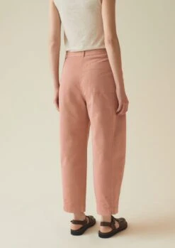 Flat Front Cotton Twill Trousers | Madder Rose 14 Flat Front Cotton Twill Trousers | Madder Rose -Falke Store WTRTS24 8
